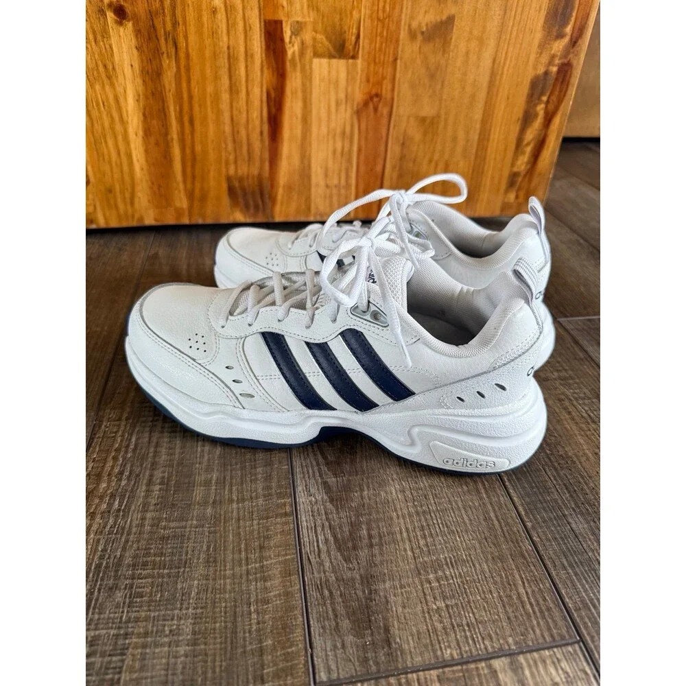 Men’s Adidas Strutter Sneakers Sz. 8 White & Dark Blue